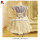 Short sleeve puple dress ruffle party clothing